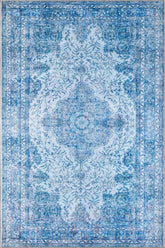 Blue Memories Washable Rug - EA178